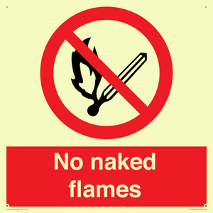 No naked flames